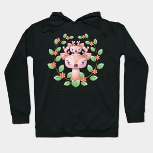 Cute Deer Family Hoodie